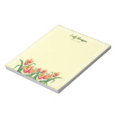 Gelber Papagei Tulip Notizblock (Rotiert)