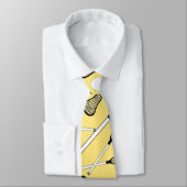 Gelber Pastelllacrosse haftet Muster Krawatte (Gebunden)