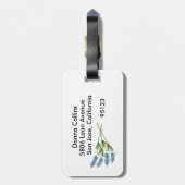 Gelber Pfeffer Gepäckanhänger (Rückseite vertikal)