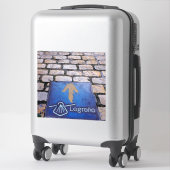 Gelber Pfeil Aufkleber (Koffer)