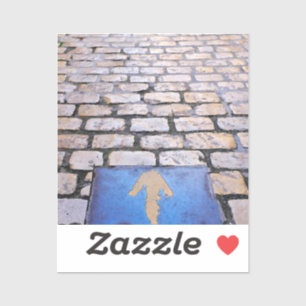 Gelber Pfeil Aufkleber