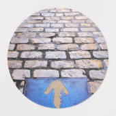 Gelber Pfeil Etiketten (Design 2)