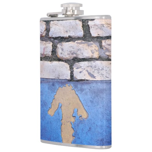 Gelber Pfeil Flachmann (Links)