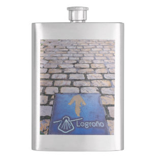 Gelber Pfeil Flachmann