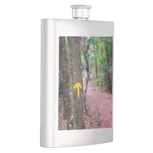 Gelber Pfeil Flachmann (Rechts)