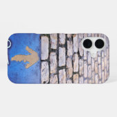 Gelber Pfeil iPhone 16 Hülle (Rückseite (Horizontal))