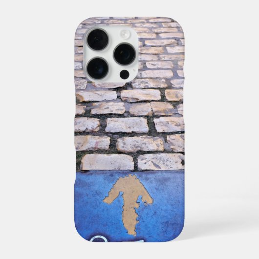 Gelber Pfeil iPhone Hülle (Rückseite)