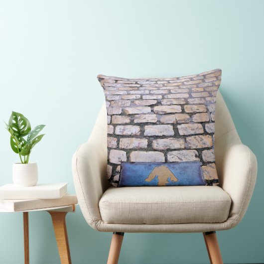 Gelber Pfeil Kissen (Stuhl )