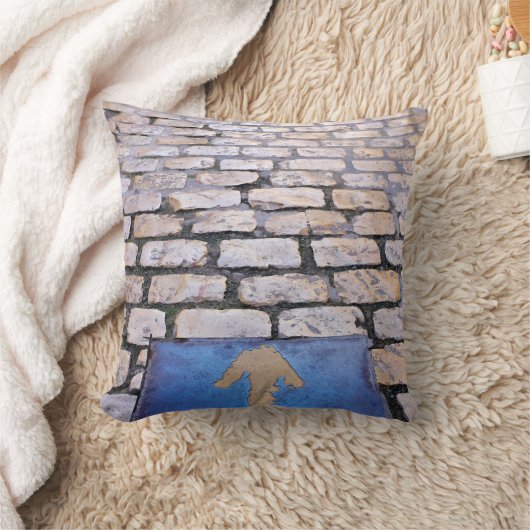 Gelber Pfeil Kissen (Decke)