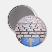 Gelber Pfeil Magnet (Vorderseite/Rückseite)