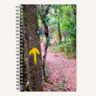 Gelber Pfeil Notizblock