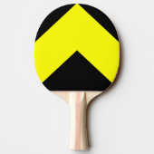 Gelber Pfeil Pingpong Paddle Tischtennis Schläger (Rückseite)