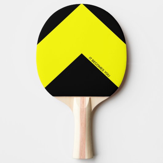 Gelber Pfeil Pingpong Paddle Tischtennis Schläger (Vorderseite)