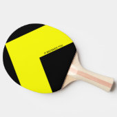 Gelber Pfeil Pingpong Paddle Tischtennis Schläger (Seitenansicht)