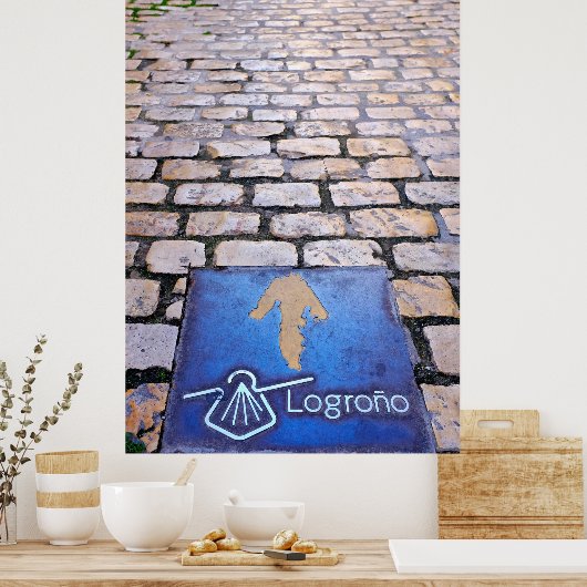 Gelber Pfeil Poster (Küche)