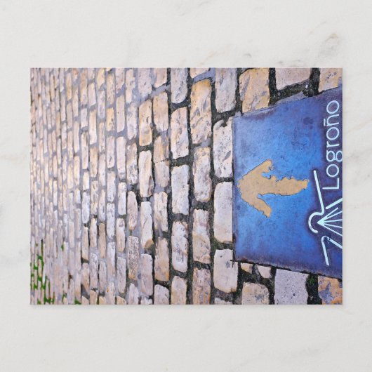 Gelber Pfeil Postkarte (Vorderseite)