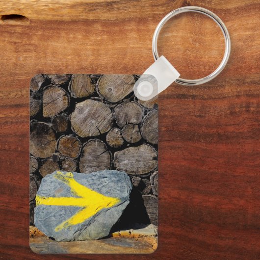 Gelber Pfeil Schlüsselanhänger (Rückseite)