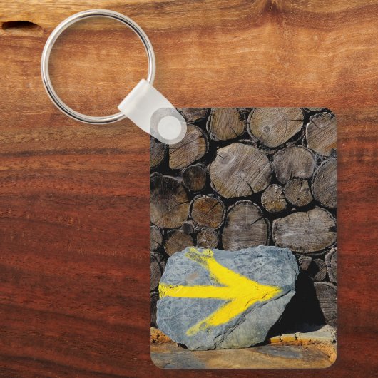 Gelber Pfeil Schlüsselanhänger (Vorderseite)