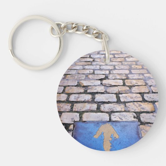 Gelber Pfeil Schlüsselanhänger (Vorderseite)