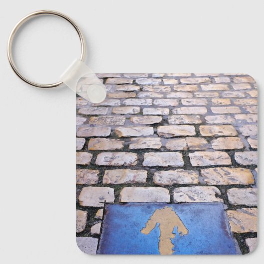 Gelber Pfeil Schlüsselanhänger (Vorderseite)