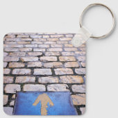 Gelber Pfeil Schlüsselanhänger (Rückseite)