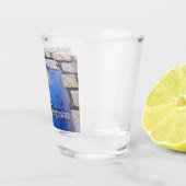 Gelber Pfeil Schnapsglas (Rechts)
