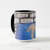 Gelber Pfeil Tasse (Vorderseite Links)