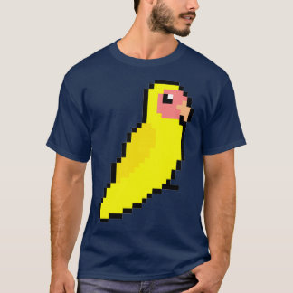 Gelber Pfirsich gegenüber Lovebird T-Shirt