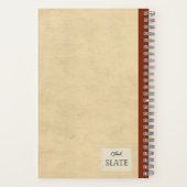 Gelber Pfirsich und eine halbe Personalisierte Zus Notizblock (Rückseite)