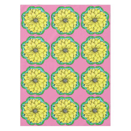 GELBER POINSETTIA Entwurf Tischdecke