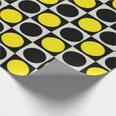 Gelber Polka-Dot Geschenkpapier (Ecke)