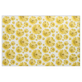 Gelber Pop Daisy Pattern Stoff (Yard (91,4 cm))
