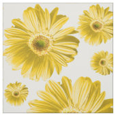 Gelber Pop Daisy Pattern Stoff (Muster)
