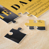 Gelber Pop Save the Date Puzzle (Seite)