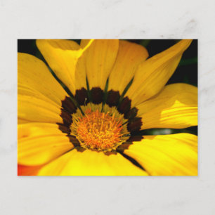 Gelber Power Postkarte