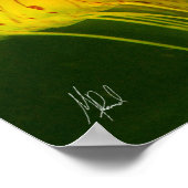 Gelber Quallen Poster (Ecke)