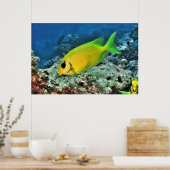 Gelber Rabbiter Poster (Küche)