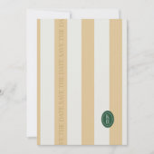 Gelber Rand Save the Date Einladung (Vorderseite)