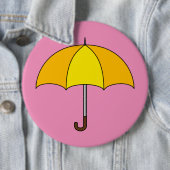 Gelber Regenschirm Button (Beispiel)