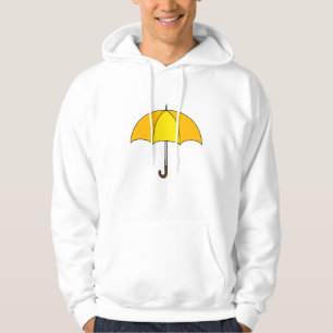 Gelber Regenschirm Hoodie