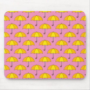 Gelber Regenschirm Mousepad