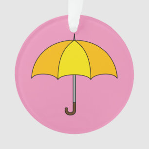 Gelber Regenschirm Ornament