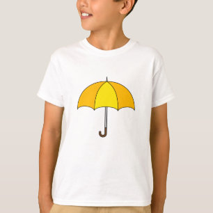 Gelber Regenschirm T-Shirt