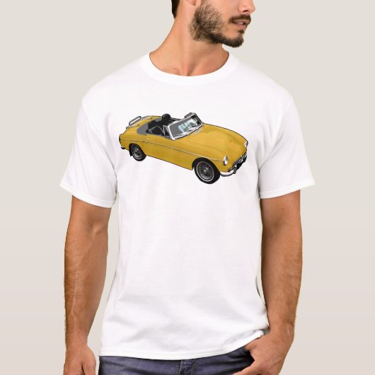 Gelber Roadster T-Shirt (Vorderseite)