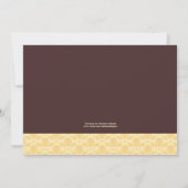 Gelber Roller mit Balloons Babydusche Einladung (Rückseite)