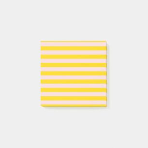Gelber rosa Streifen Modernes Minimalistisches Bür Post-it Klebezettel