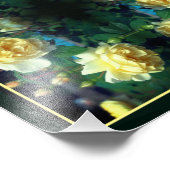 Gelber Rose Blume Spieglein Abstrakt 8x10 Fotodruck (Ecke)