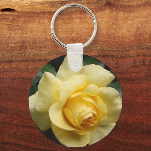 Gelber Rose Schlüsselanhänger (Vorderseite)