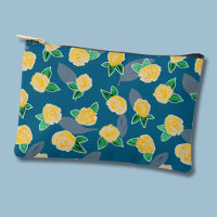 Gelber Rosen Blumen Botanik-Tasche