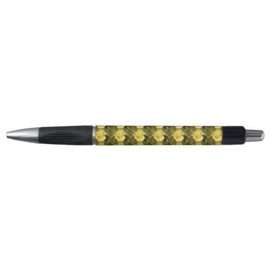 Gelber Rosenknospe-Pen Kugelschreiber (Vorderseite)